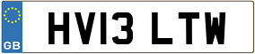 Trailer License Plate